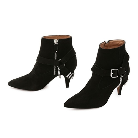 🍒NWOB🍒 IRO SUEDE MOTO BOOTIES - Picture 1 of 7
